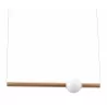 Zuo Modern Adeo Ceiling Lamp Brass - Front and Lit - Zuo Modern Adeo Ceiling Lamp Brass - Front and Lit