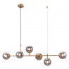 Zuo Modern Gisela Ceiling Lamp Brass - Front Full View
