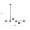 Zuo Modern Gisela Ceiling Lamp Brass - With Dimensions