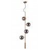 Zuo Modern Zatara Ceiling Lamp Brass - Front Full Unlit