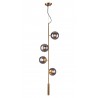 Zuo Modern Zatara Ceiling Lamp Brass - Side with base Mount