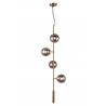 Zuo Modern Zatara Ceiling Lamp Brass - Front with Base Mount