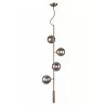 Zuo Modern Zatara Ceiling Lamp Brass - Front with Base Mount - Zuo Modern Zatara Ceiling Lamp Brass - Front with Base Mount