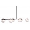 Zuo Modern Keyoz Ceiling Lamp Black - Angled View