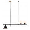 Zuo Modern Richiza Ceiling Lamp Black - Front Complete Unlit