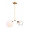 Zuo Modern Constance Ceiling Lamp Brass - Front View