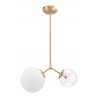 Zuo Modern Constance Ceiling Lamp Brass - Front Unlit