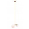 Zuo Modern Constance Ceiling Lamp Brass - Full Angled View