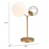 Zuo Modern Constance Table Lamp Brass - With DImensions - Zuo Modern Constance Table Lamp Brass - With DImensions