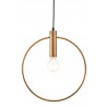Zuo Modern Irenza Ceiling Lamp Brass - Front and Lit