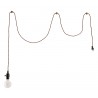 Zuo Modern Molly Ceiling Lamp Black - Full with Wire - Off