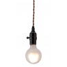 Zuo Modern Molly Ceiling Lamp Black - Bulb Close-up
