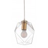 Zuo Modern Jenny Ceiling Lamp Brass - Side and Unlit