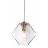 Zuo Modern Jenny Ceiling Lamp Brass - Front and Unlit