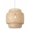 Zuo Modern Finch Ceiling Lamp Natural - Front  - Zuo Modern Finch Ceiling Lamp Natural - Front 