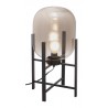 Zuo Modern Wonderwall Table Lamp Black - Side Angled and Lit