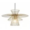 Zuo Modern Azzi Ceiling Lamp Gold - Front - Zuo Modern Azzi Ceiling Lamp Gold - Front