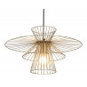 Zuo Modern Azzi Ceiling Lamp Gold - Front and Lit