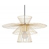 Zuo Modern Azzi Ceiling Lamp Gold - Front and Unlit