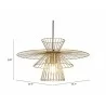 Zuo Modern Azzi Ceiling Lamp Gold - With Dimensions - Zuo Modern Azzi Ceiling Lamp Gold - With Dimensions