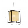 Zuo Modern Yves Ceiling Lamp Gold And Black - With Dimensions