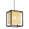 Zuo Modern Yves Ceiling Lamp Gold And Black - Angled and Lit