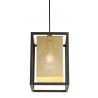 Zuo Modern Yves Ceiling Lamp Gold And Black - Side and Close-up