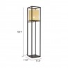 Zuo Modern Yves Floor Lamp Gold And Black - With Dimensions