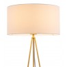 Zuo Modern Sascha Table Lamp White And Brass - Lamp Shade Close-up