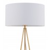 Zuo Modern Sascha Table Lamp White And Brass - Lamp Shade Close-up