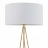 Zuo Modern Sascha Table Lamp White And Brass - Lamp Shade Close-up - Zuo Modern Sascha Table Lamp White And Brass - Lamp Shade Close-up
