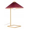Zuo Modern Charo Table Lamp Red And Gold - Angled