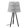 Zuo Modern Mozzi Table Lamp Gray And Black - Front and Unlit