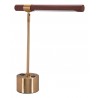 Zuo Modern Kippy Table Lamp Brown And Brass - Side View