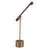 Zuo Modern Kippy Table Lamp Brown And Brass - Tpo Angled