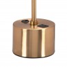 Zuo Modern Kippy Table Lamp Brown And Brass - Base Close-up