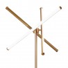 Zuo Modern Garza Floor Lamp Brass - Lamp Close-up