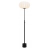 Zuo Modern Wisteria Floor Lamp White - Front and Lit