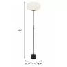 Zuo Modern Wisteria Floor Lamp White - With Dimensions - Zuo Modern Wisteria Floor Lamp White - With Dimensions