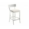 SUNPAN Maiden Counter Stool - White, Frontview - SUNPAN Maiden Counter Stool - White, Frontview