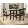 Alpine Furniture Arendal Round Table In Burnished Dark Oak - Lifestyle - Alpine Furniture Arendal Round Table In Burnished Dark Oak - Lifestyle