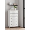 Alpine Furniture Stapleton Stapleton 5 Drawer Chest, White - Lifestyle