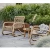 Cane-Line Curve lounge chair OUTDOOR Natural view - Cane-Line Curve lounge chair OUTDOOR Natural view