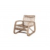 Cane-Line Curve lounge chair OUTDOOR Natural  Front View