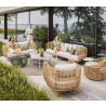 Cane-Line Nest Lounge Chair Nature Full Set