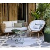 Cane-Line Peacock Lounge Chair Natural  Front View