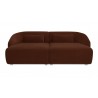 Amelia Double Chaise Modular Sectional Chestnut- Front view