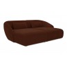 Amelia Double Chaise Modular Sectional Chestnut- side view 1