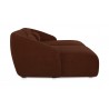 Amelia Double Chaise Modular Sectional Chestnut- side view 2