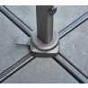 Cane-Line Hyde Luxe Tilt Parasol  Aluminium Base Close View - Cane-Line Hyde Luxe Tilt Parasol  Aluminium Base Close View